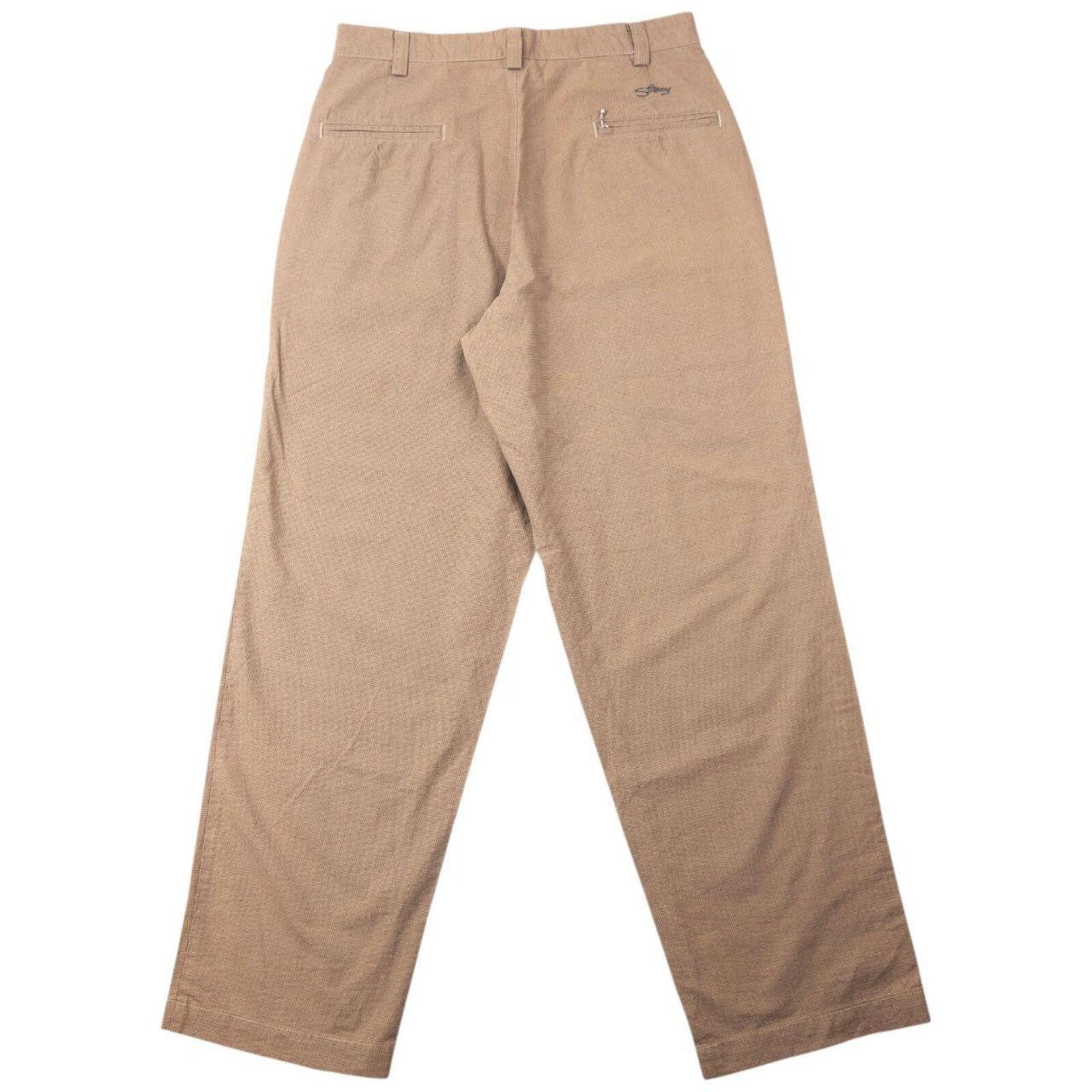 Stussy Vintage 2000s Stussy High Waisted Pattern Trousers Size W29 Size US 32 / EU 48 - 2 Thumbnail