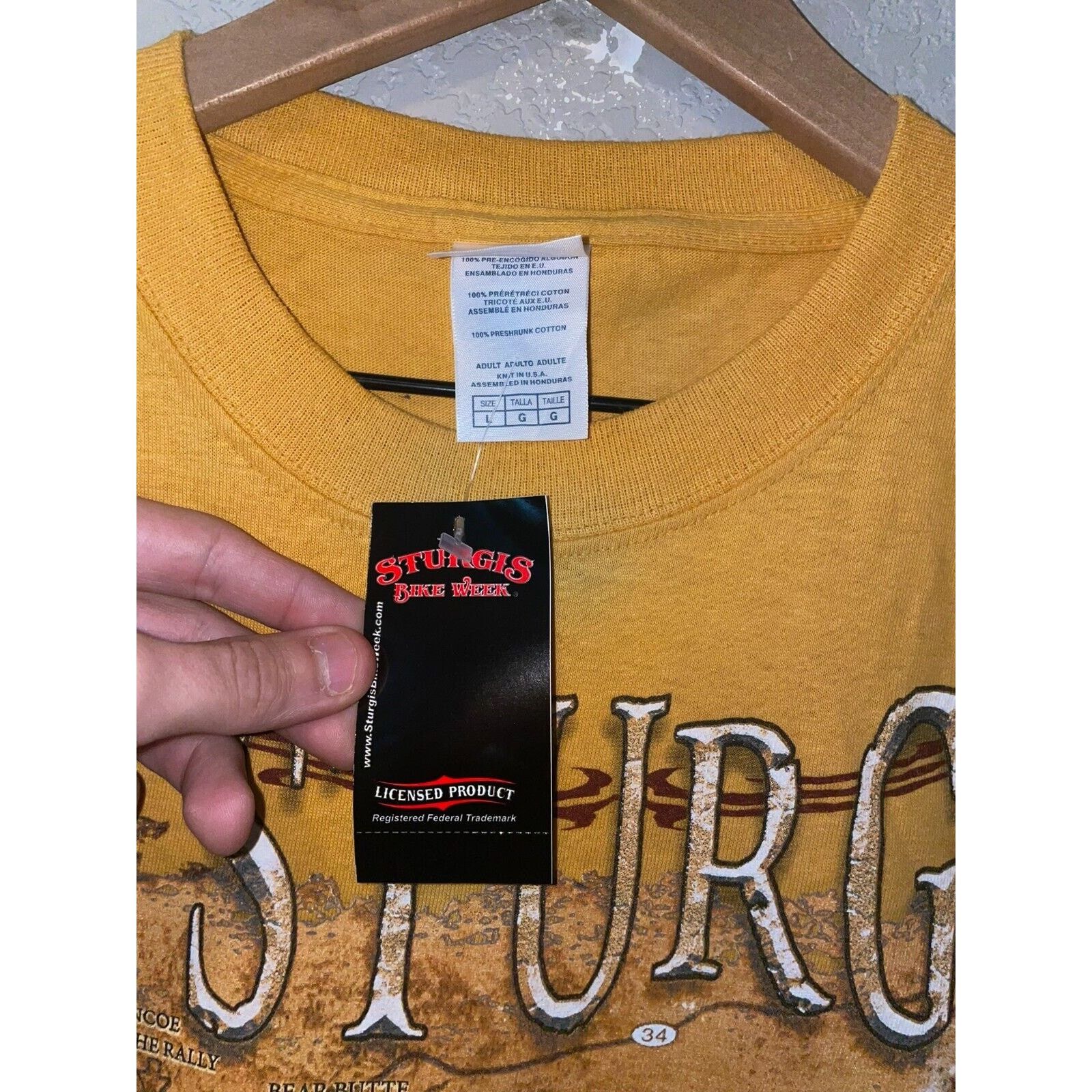 Vintage Vintage Sturgis Bike Week Shirt Motorcycle Map Tee L Large Size US L / EU 52-54 / 3 - 8 Thumbnail