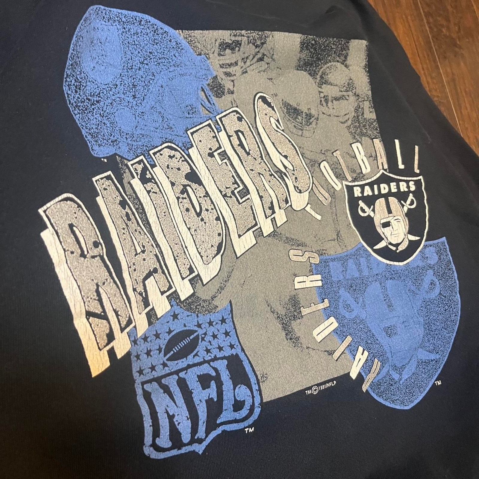 Logo 7 Vintage Oakland Raiders Football Crewneck Size US XL / EU 56 / 4 - 3 Thumbnail