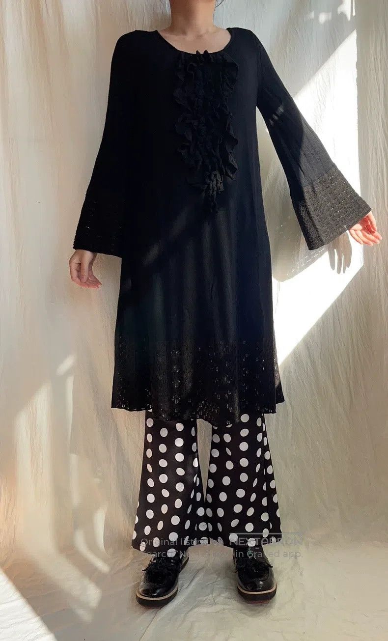 Junya Watanabe Junya Watanabe size F Black Wool Crochet Knit Dress Size S / US 4 / IT 40 - 7 Thumbnail