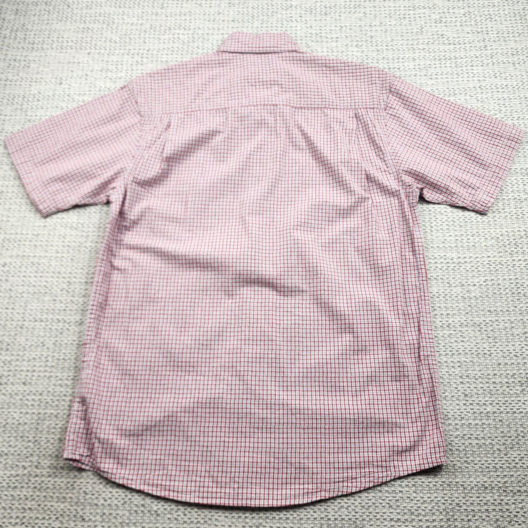 Wrangler Wrangler Shirt Mens Small Red White Checkered Button-Down Short Sleeve Casual Size US S / EU 44-46 / 1 - 7 Thumbnail