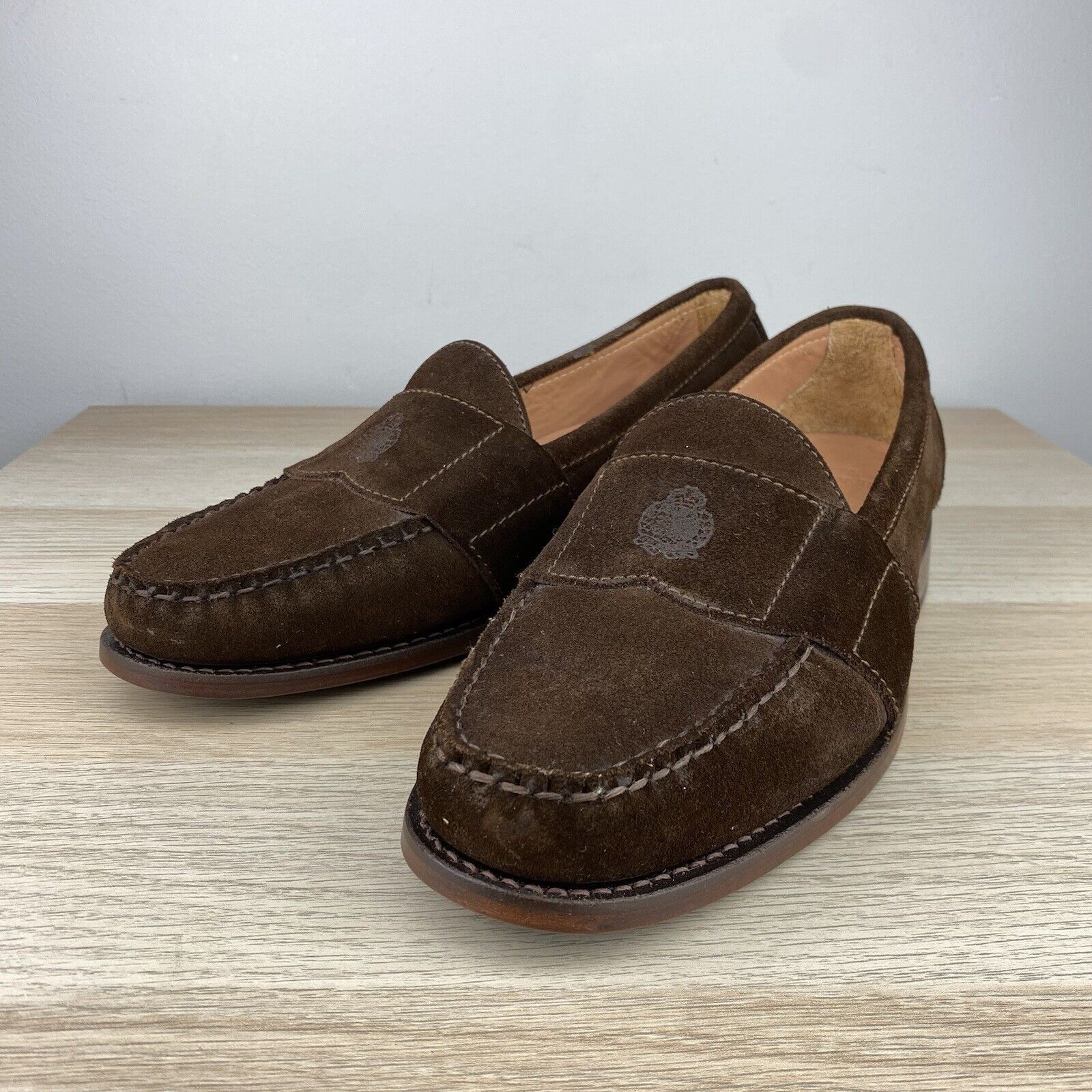 Polo Ralph Lauren Vintage Polo Ralph Lauren Suede Crest Loafers Leather 11.5D Size US 11.5 / EU 44-45 - 1 Thumbnail
