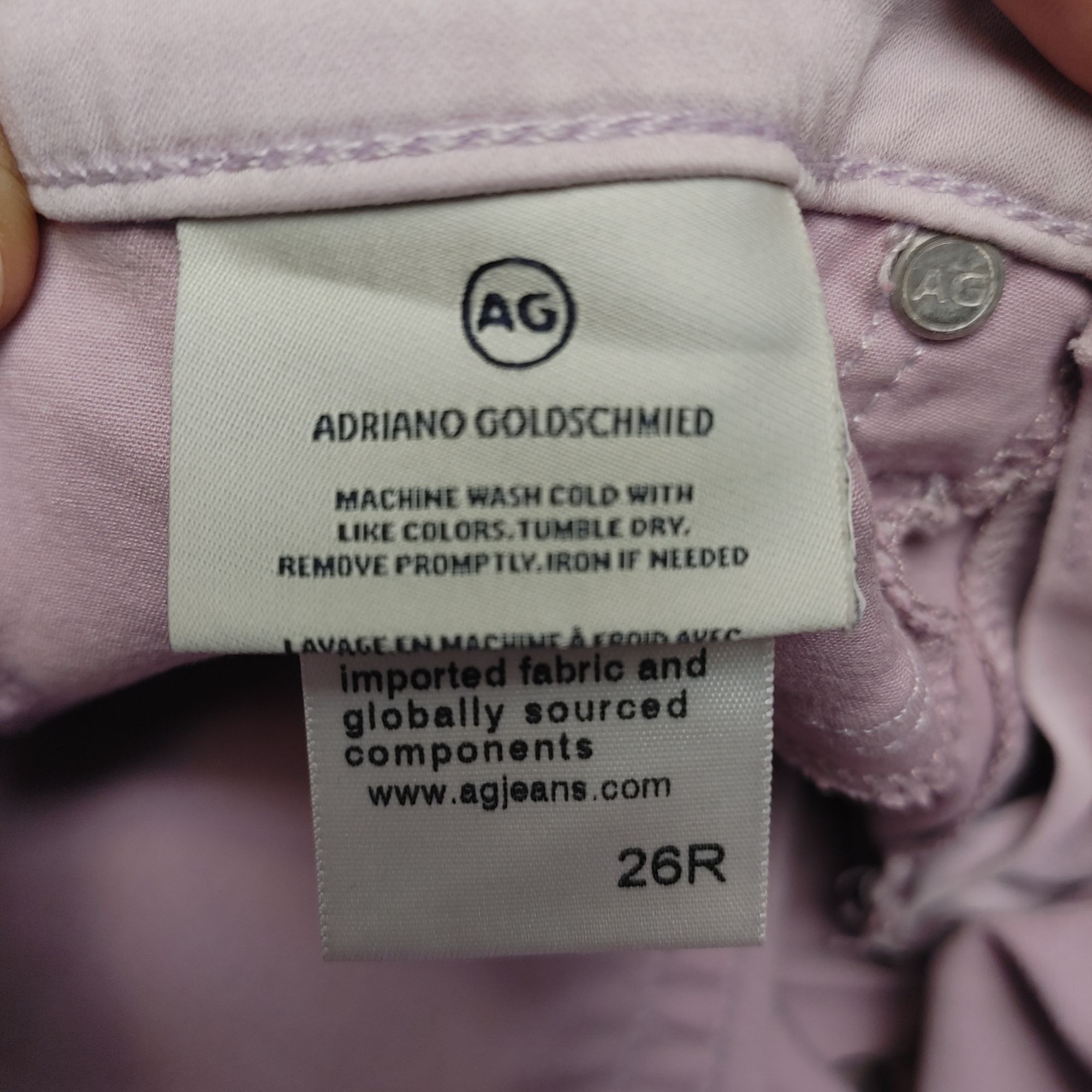 Other Adriano Goldschmied Women's Pink The Legging Ankle Cut Skinn Size 26" / US 2 / IT 38 - 5 Thumbnail