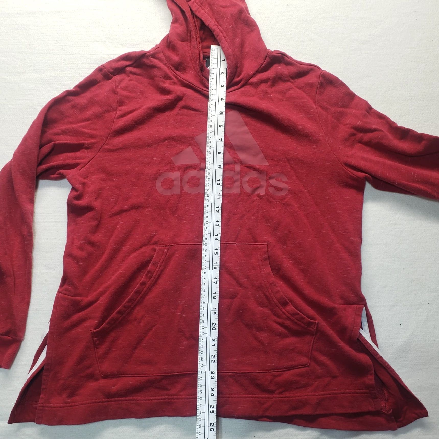Adidas Adidas Hooded Jacket Women L Red Sweatshirt Logo Long Sleeve Large Size L / US 10 / IT 46 - 6 Thumbnail