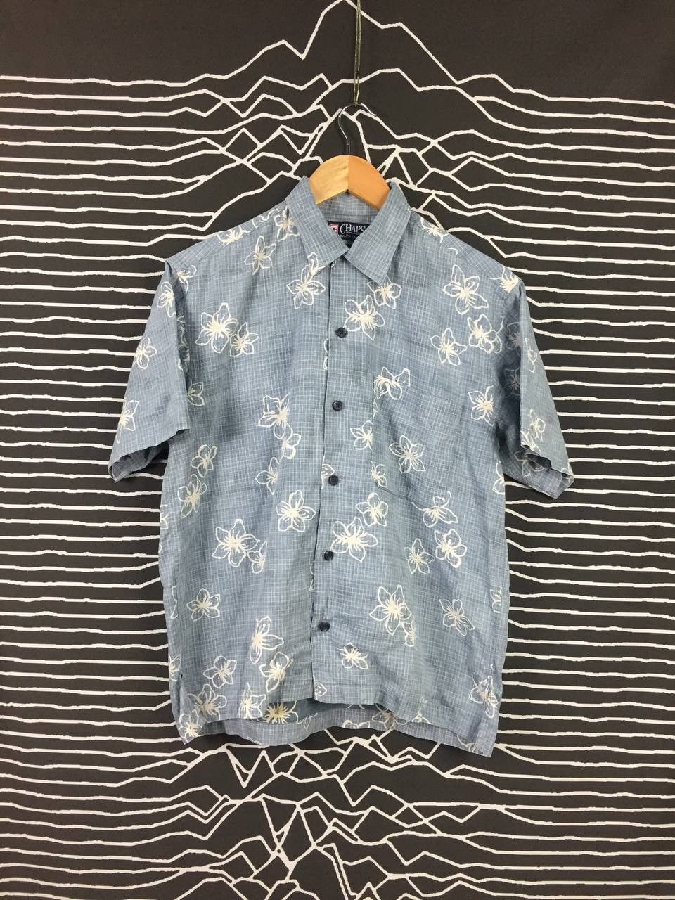 Chaps Ralph Lauren Vtg Chaps Ralph Lauren Hibiscus Floral Grid Print Shirt Size US M / EU 48-50 / 2 - 2 Thumbnail
