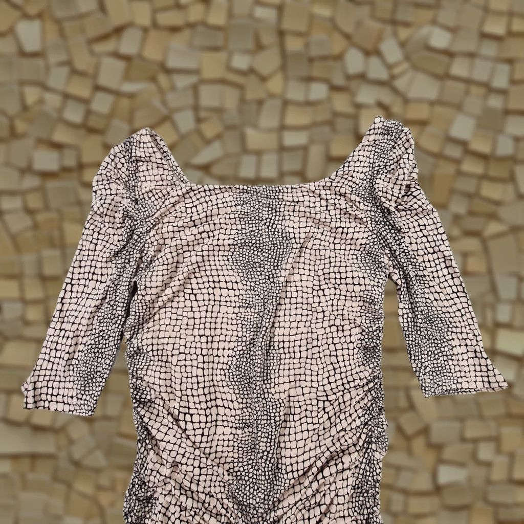 Vintage Alice by Temperley Brown Womens Knee Length Bodycon Dress Size L / US 10 / IT 46 - 1 Thumbnail