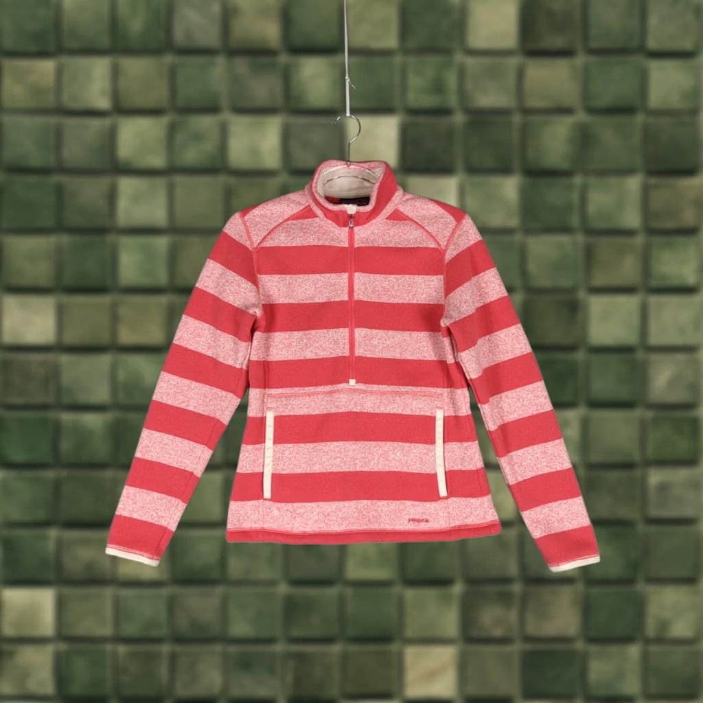 Patagonia Patagonia Better Sweater Fleece Pink Striped Pullover 1/4 Zip Size S Womens Size S / US 4 / IT 40 - 1 Thumbnail