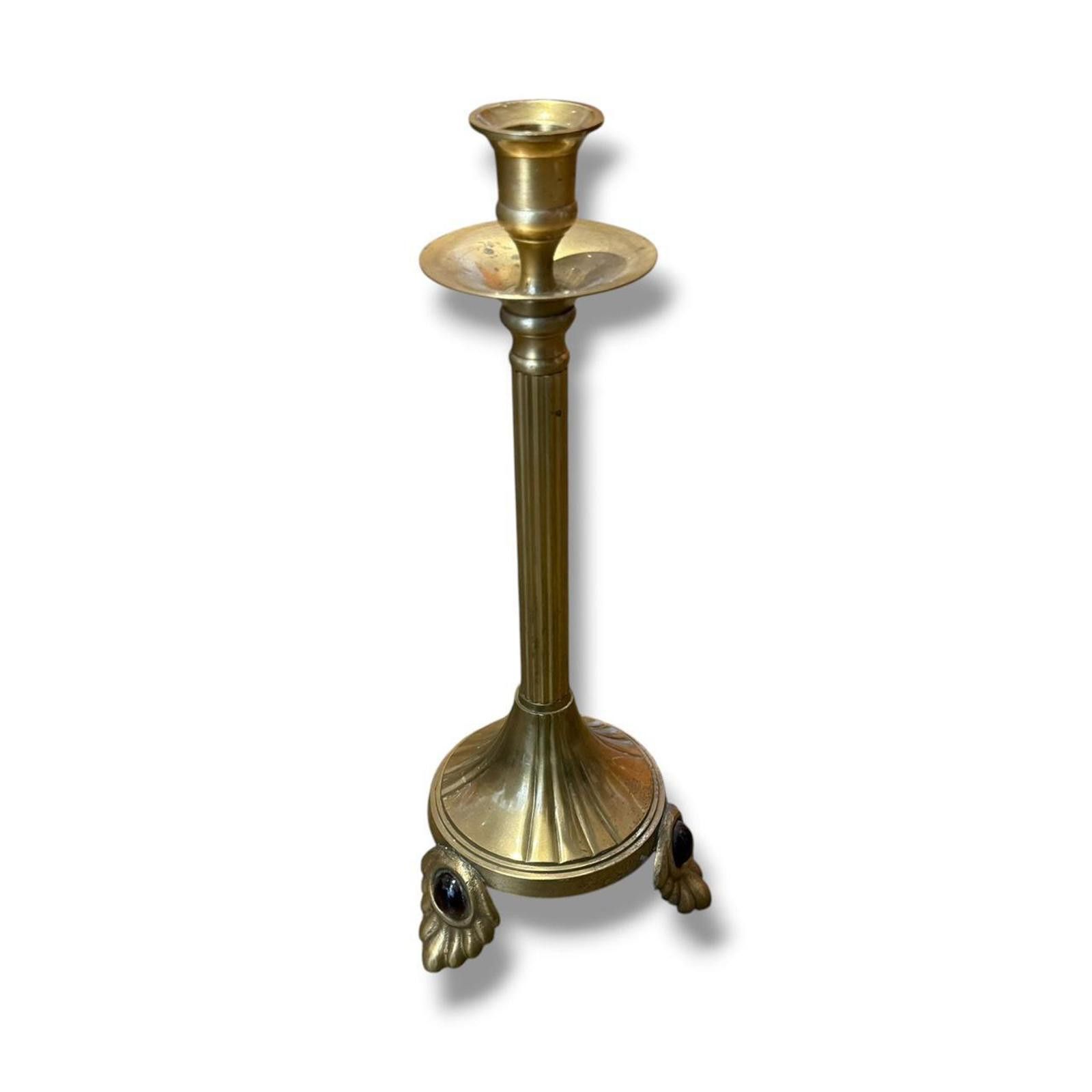 Other Large Brass Candlestick Cabochon Candlestick Size ONE SIZE - 1 Thumbnail