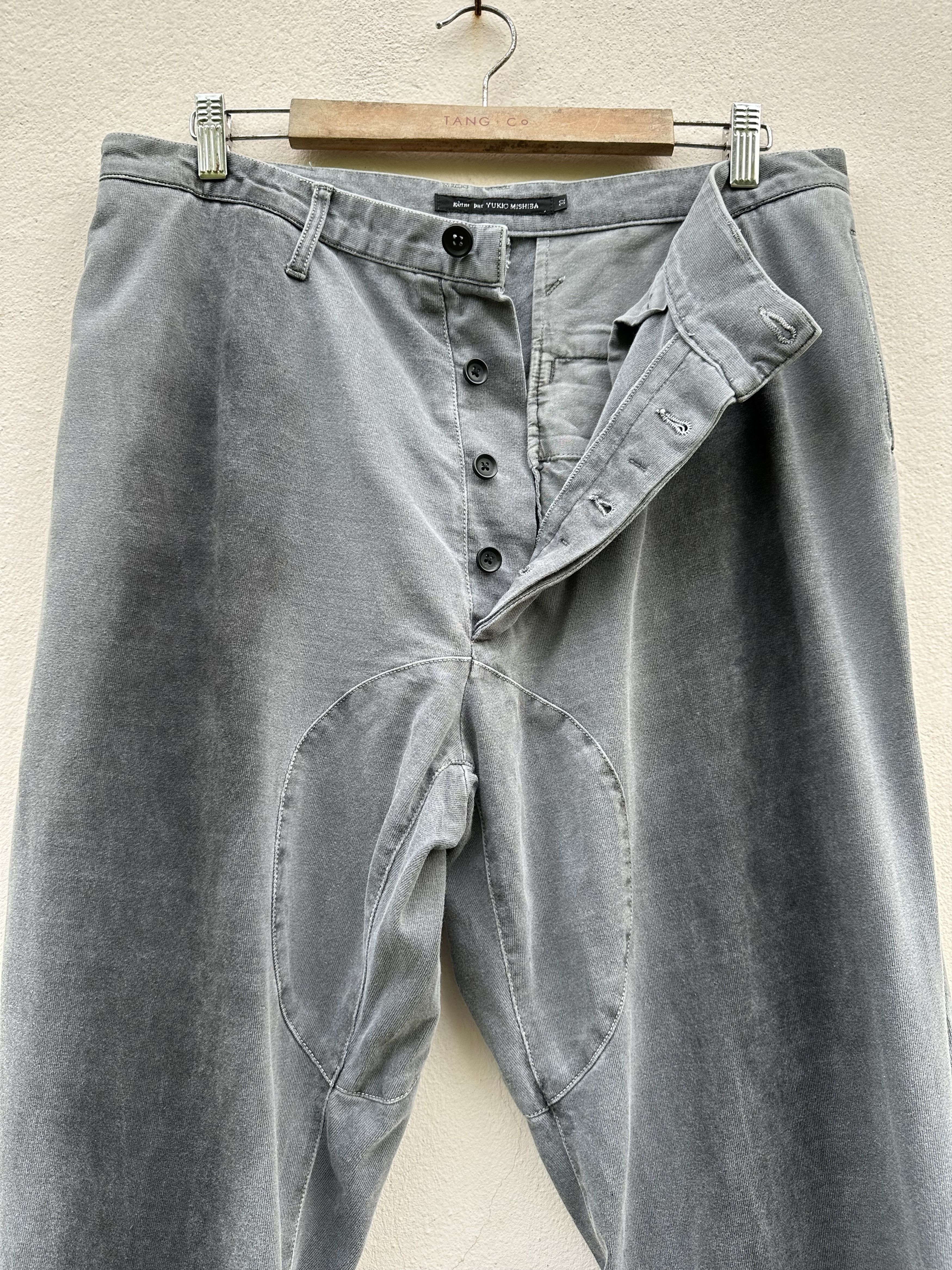 Gene Par Yukio Mishiba Vintage Gene Par Yukio Mishiba Flare Curved Wide Sweatpants Size US 34 / EU 50 - 7 Thumbnail