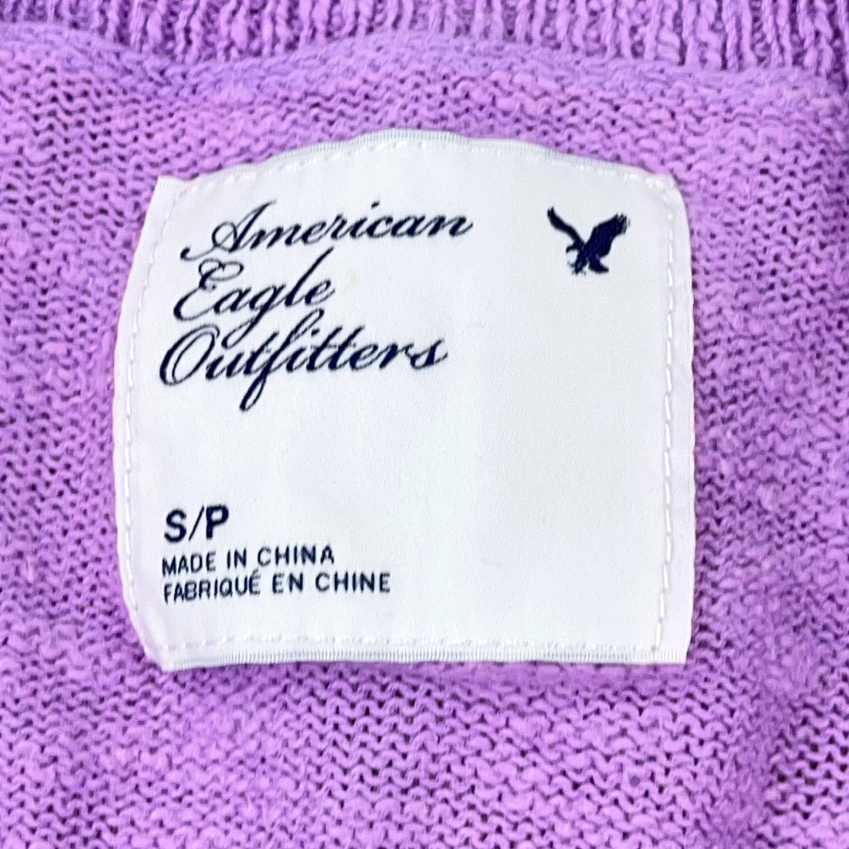 American Eagle Outfitters VINTAGE American Eagle Outfitters Cardigan Sweater Women S Purple V Neck Lightweight Size S / US 4 / IT 40 - 3 Thumbnail
