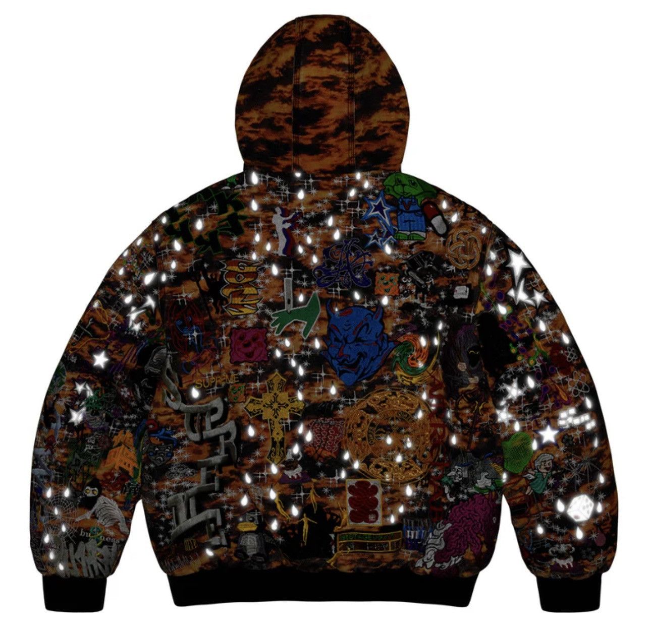 Supreme Supreme AOI Embroidered Hooded Work Jacket | Grailed