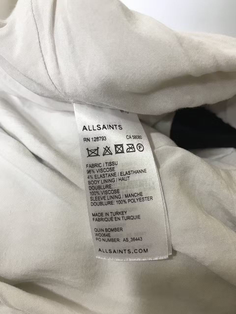Allsaints × Designer × Japanese Brand All Saints quin bomber jacket Size XS / US 0-2 / IT 36-38 - 5 Thumbnail