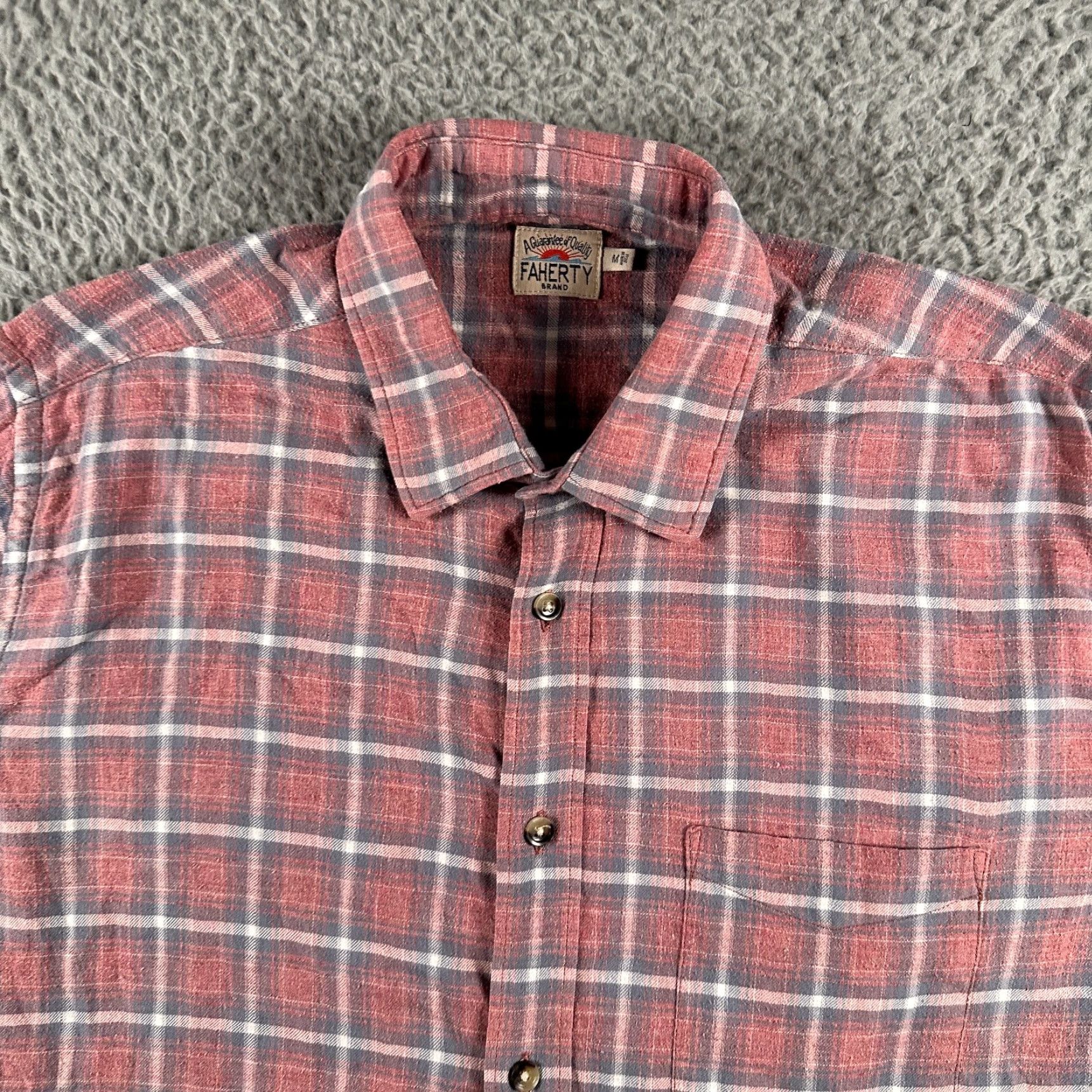 Faherty Faherty Shirt Men's Medium Plaid Flannel Button Down Long Sleeve Stretch Size US M / EU 48-50 / 2 - 2 Thumbnail