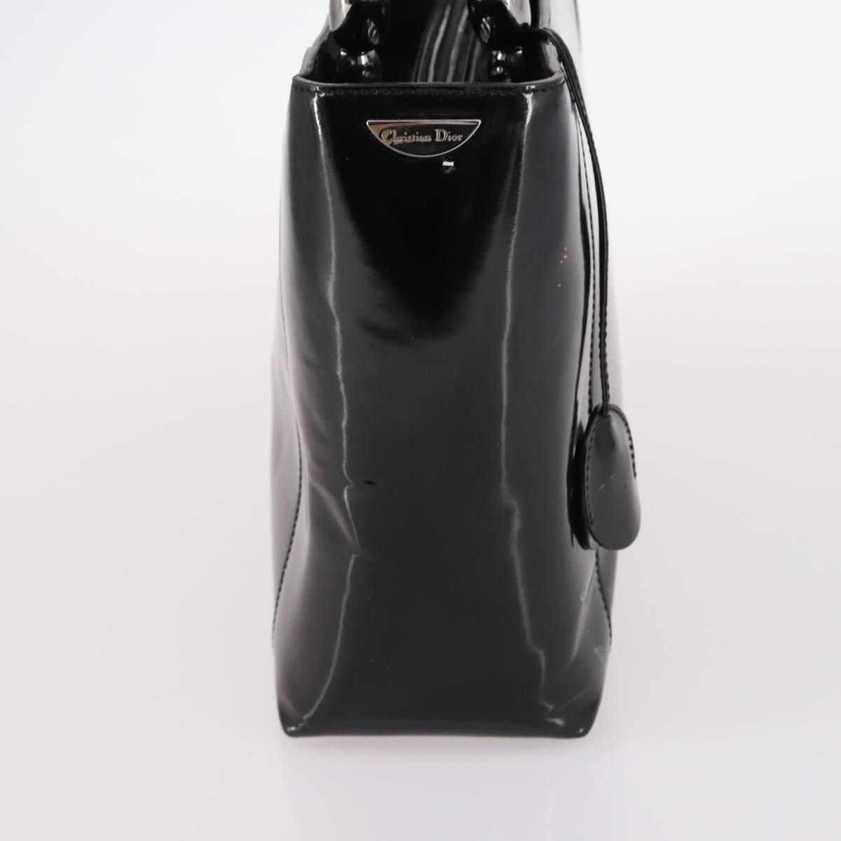 Dior DIOR Maris Pearl Hand Bag Patent Leather Black Silver Size ONE SIZE - 5 Thumbnail