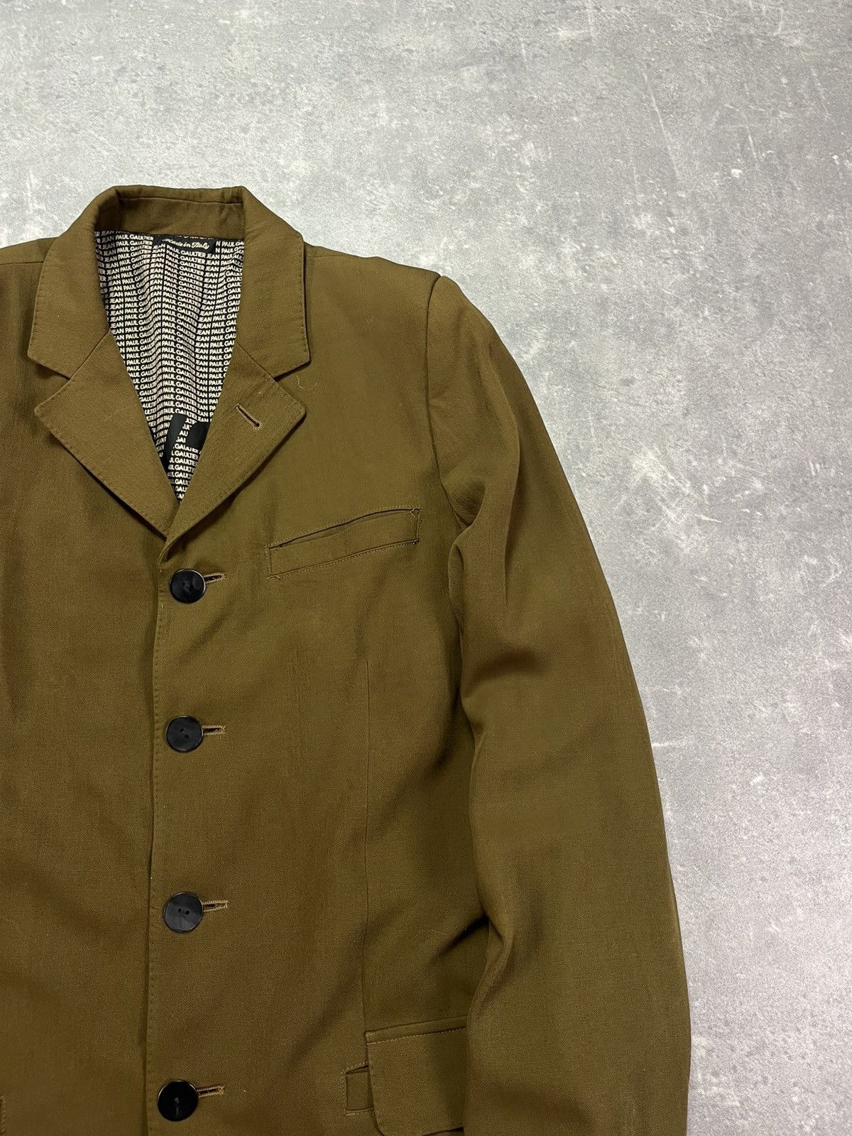 Jean Paul Gaultier 1999/2000 Jean Paul Gaultier Buttoned Blazer Jacket 50 Size 40L - 4 Thumbnail