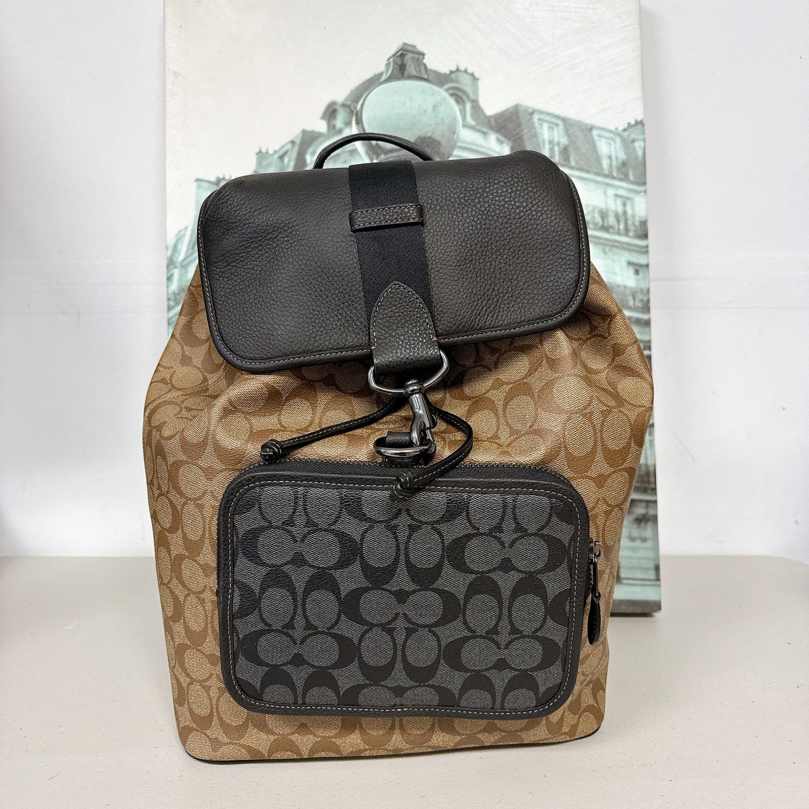 Coach Coach C9866 Sullivan Backpack In Blocked Signature Canvas Size ONE SIZE - 1 Thumbnail