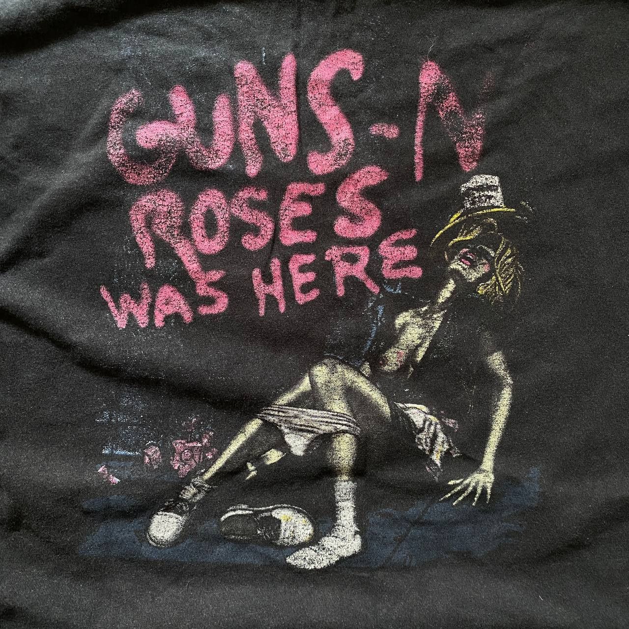 Band Tees VINTAGE 1987 GUNS ROSES WAS HERE TOUR AMAZING FADED 15 Size US L / EU 52-54 / 3 - 5 Thumbnail