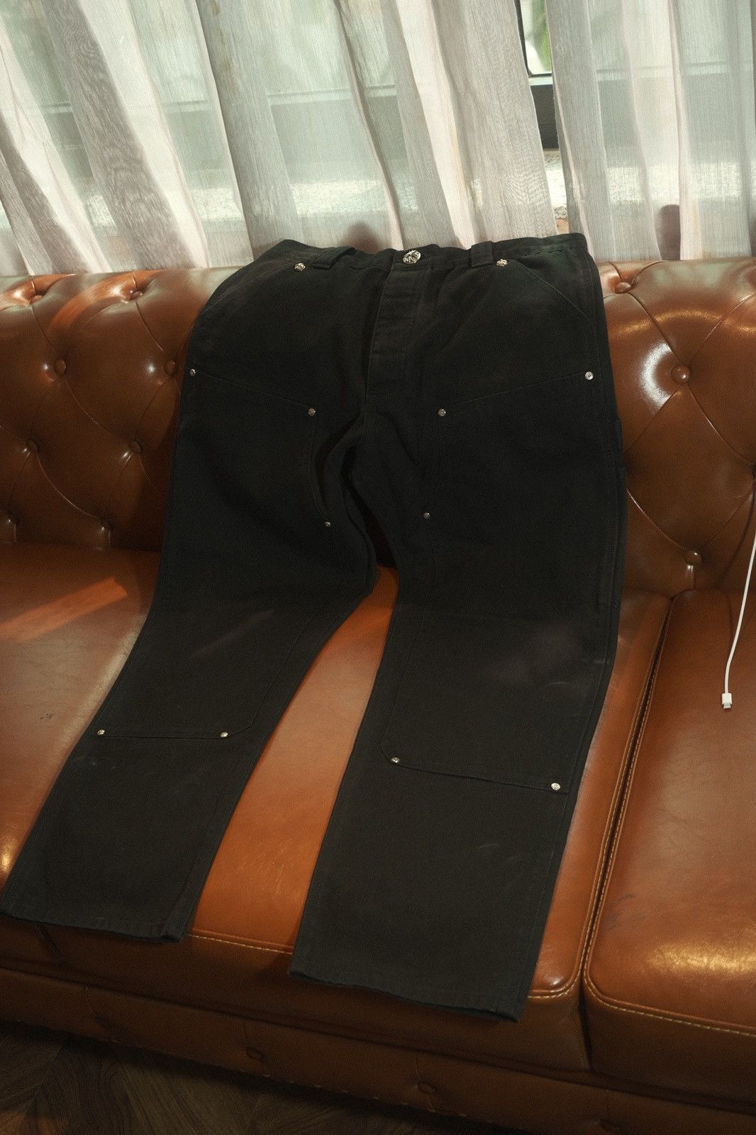Chrome Hearts Chrome Hearts Carpenter Double Knee “Black” Size US 34 / EU 50 - 3 Thumbnail