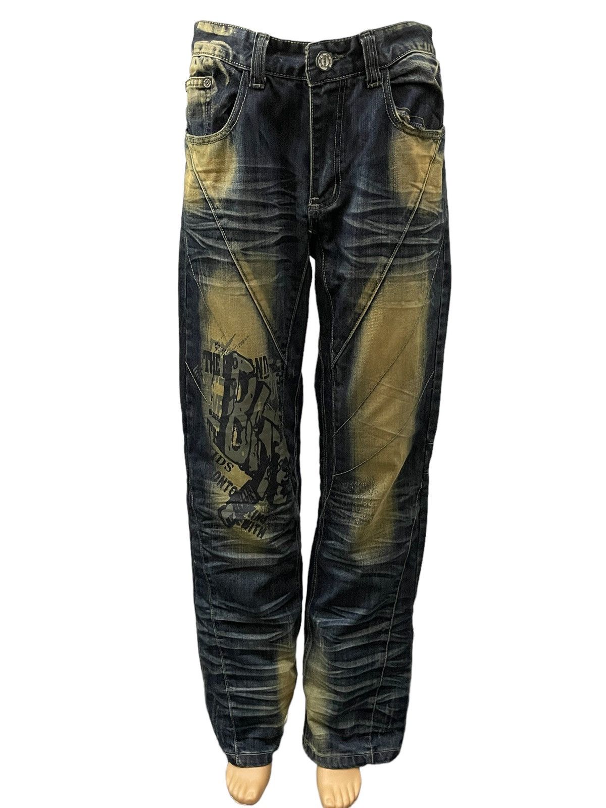 Hysteric Glamour × Japanese Brand Junya Watanabe Balenciaga Style Mud Rust 3D Whisker Jeans Size US 32 / EU 48 - 3 Thumbnail