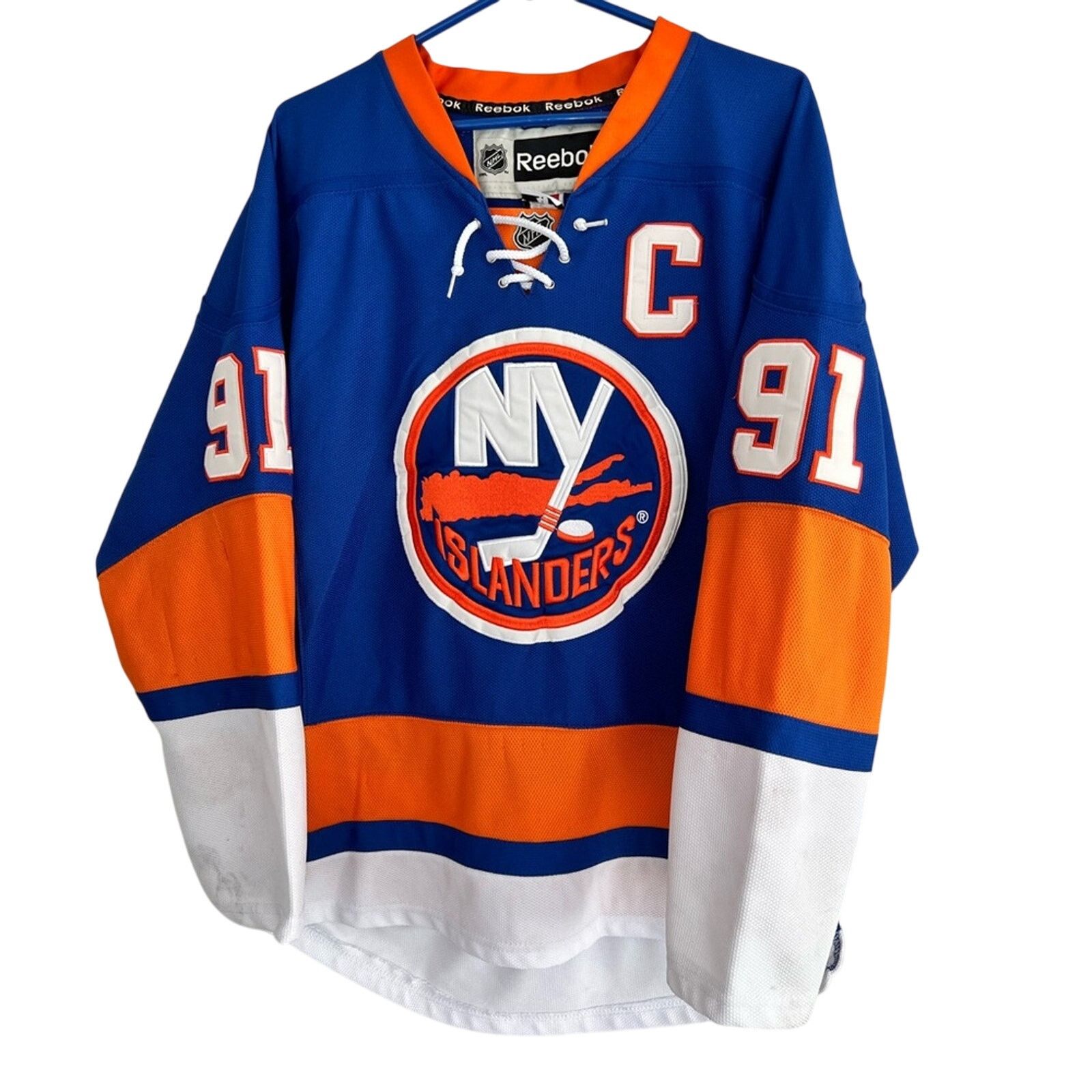 New York Islanders Authentic Reebok SEWN Tavares Jersey 48