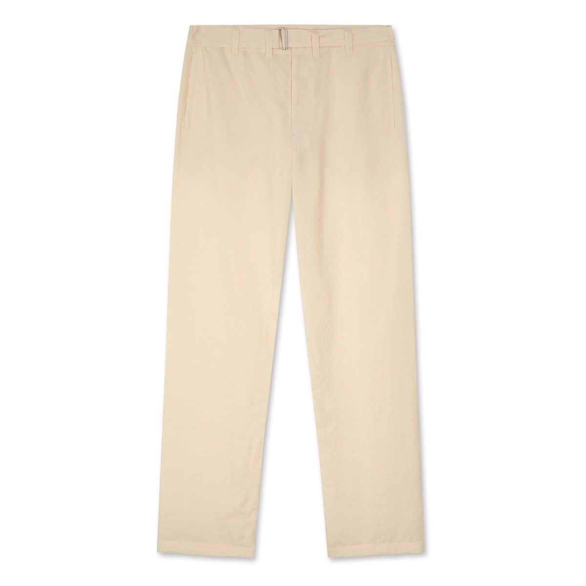 Lemaire Lemaire Dry Silk Soft Belted Pants - Ecru Size 28" / US 6 / IT 42 - 1 Thumbnail