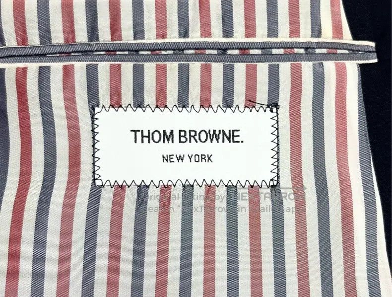 Thom Browne Thom Browne Navy Blue Anchor Gold Button Striped Blazer Size US S / EU 44-46 / 1 - 6 Thumbnail