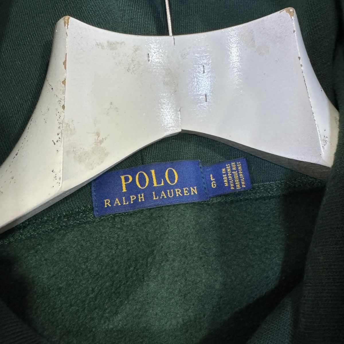 Polo Ralph Lauren Polo Ralph Lauren Green Cotton-Blend-Fleece Hoodie L size Size US L / EU 52-54 / 3 - 5 Thumbnail
