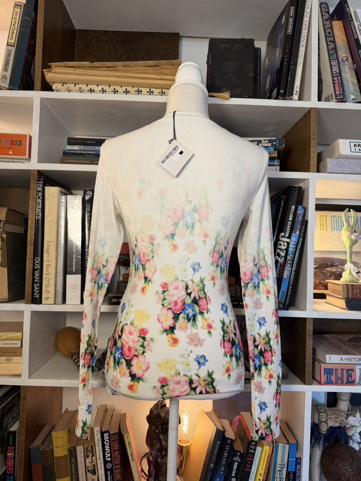 Loewe Loewe Floral Printed Stretch Modal Top Size XS / US 0-2 / IT 36-38 - 3 Thumbnail