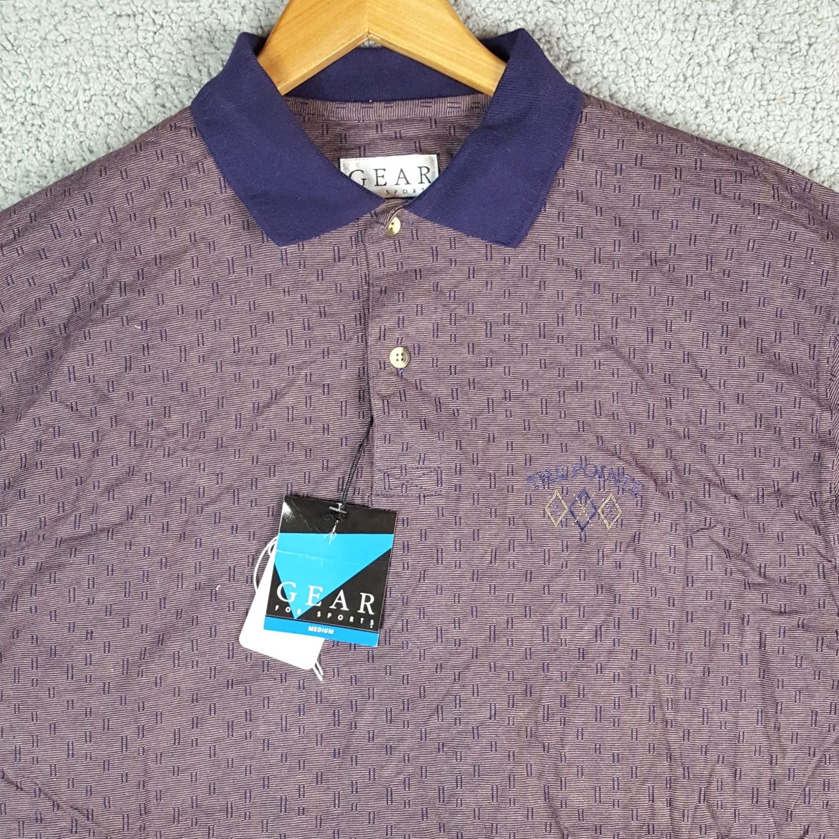 Vintage Vintage Y2k Preppy Golf Club The Pointe Men's Polo Shirt M Button Collar Shirt Size US M / EU 48-50 / 2 - 2 Thumbnail