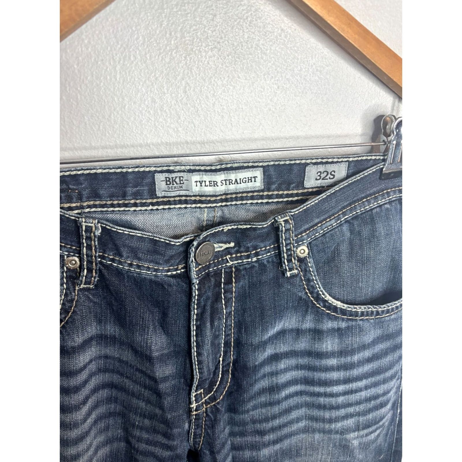 Vintage Buckle BKE Tyler Jeans Straight Relaxed 31 Blue Denim Men's Size 31 5206 Size US 31 - 5 Thumbnail