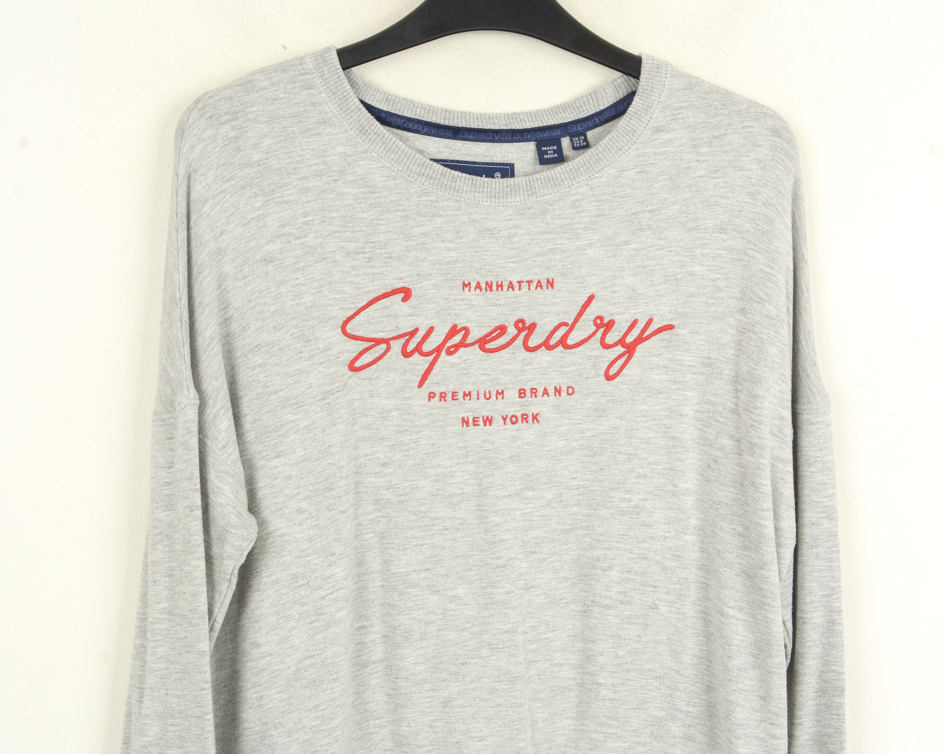 Superdry Premium Loungewear Women EU 38 Sweatshirt Sweater Pullover Size M / US 6-8 / IT 42-44 - 2 Thumbnail