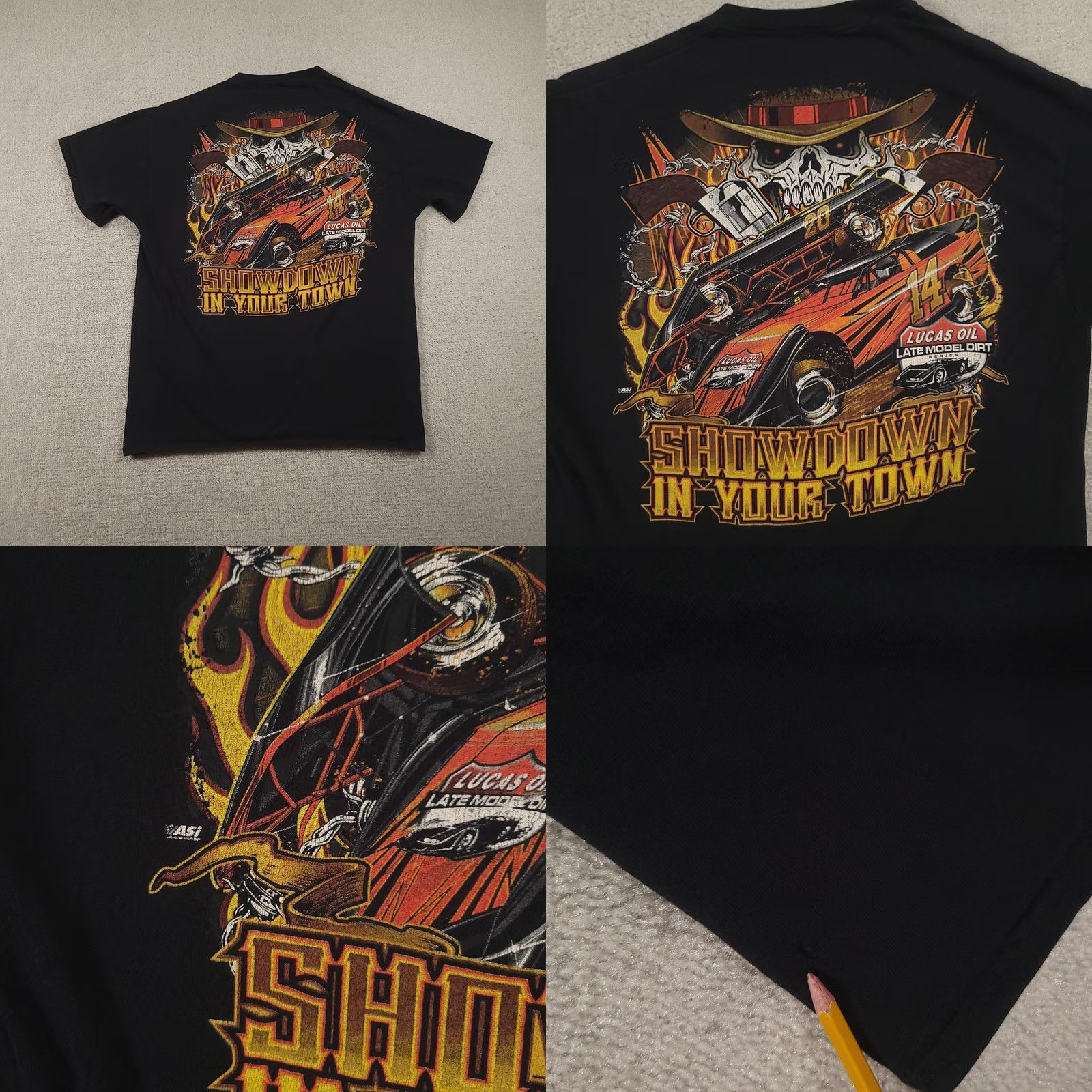 Vintage Lucas Oil Shirt Mens Large Black Racing Graphic Tee Dirt VINTAGE? Size US L / EU 52-54 / 3 - 10 Thumbnail