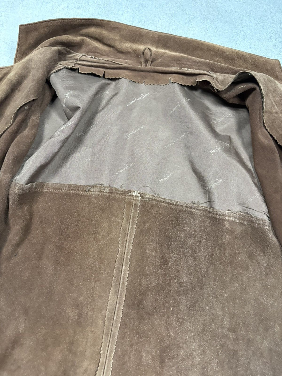 Yves Saint Laurent Yves Saint Laurent Archive 80s Suede Work Jacket YSL Vintage Size US XL / EU 56 / 4 - 17 Thumbnail