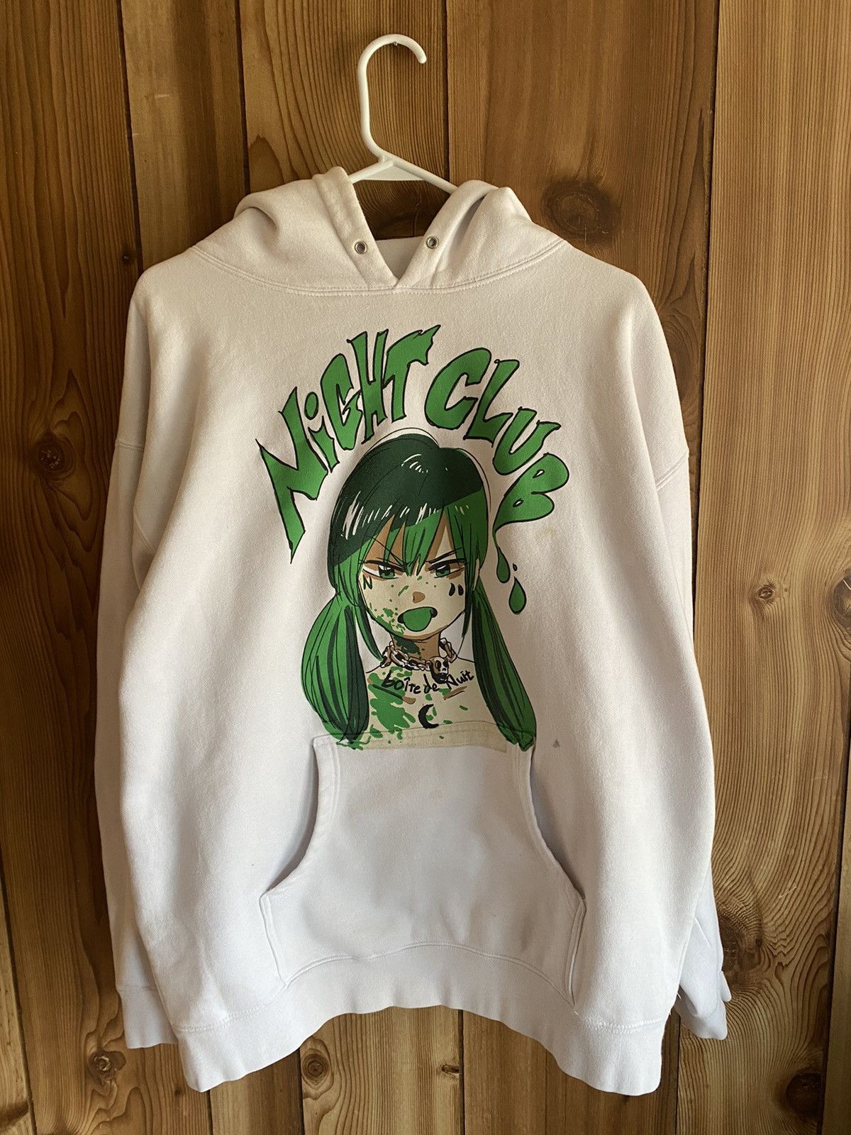 Jun Inagawa x Nightclub white “boîte de Nuit” hoodie