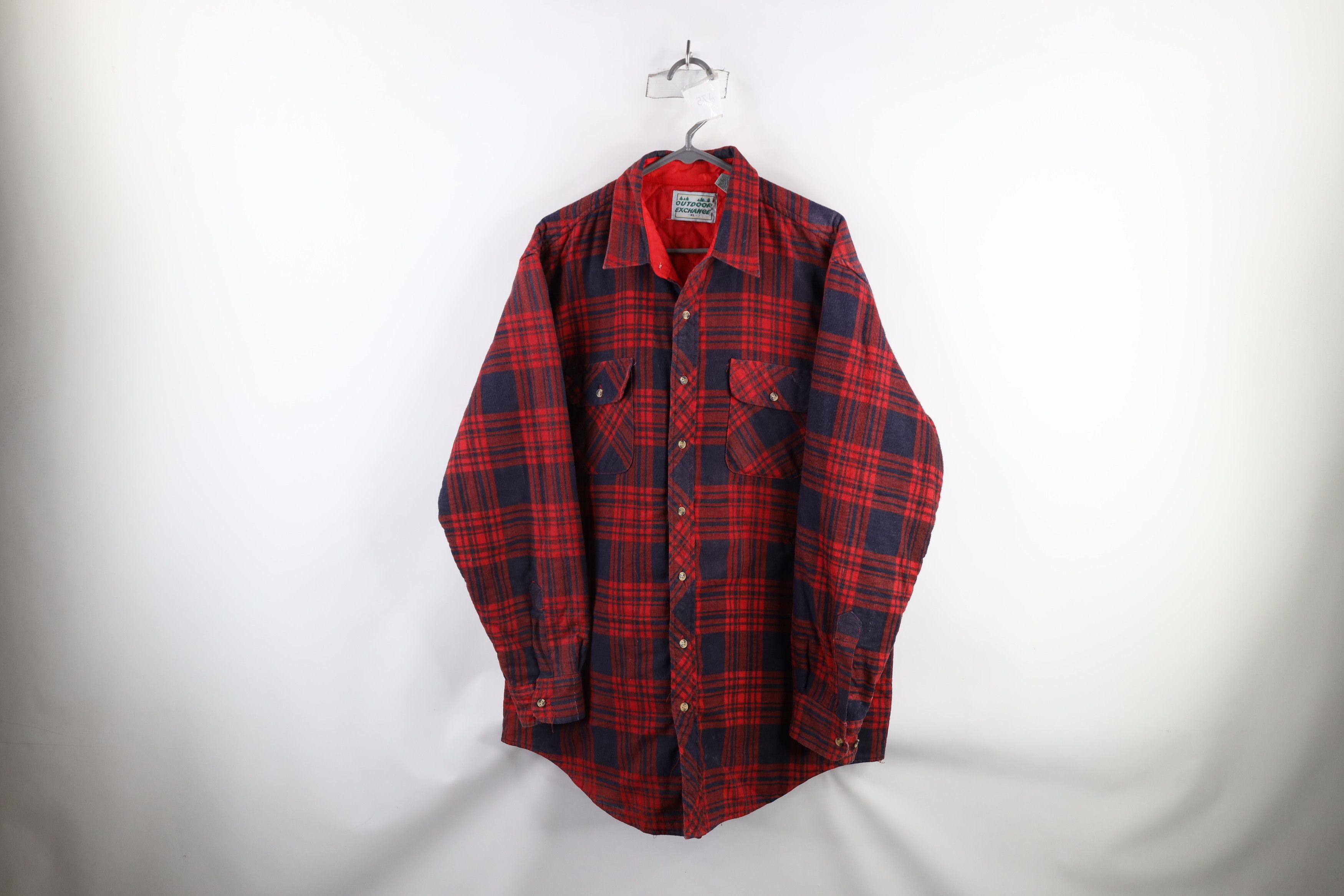 Vintage Vintage 70s Streetwear Quilted Flannel Button Shirt Jacket Size US XL / EU 56 / 4 - 1 Thumbnail