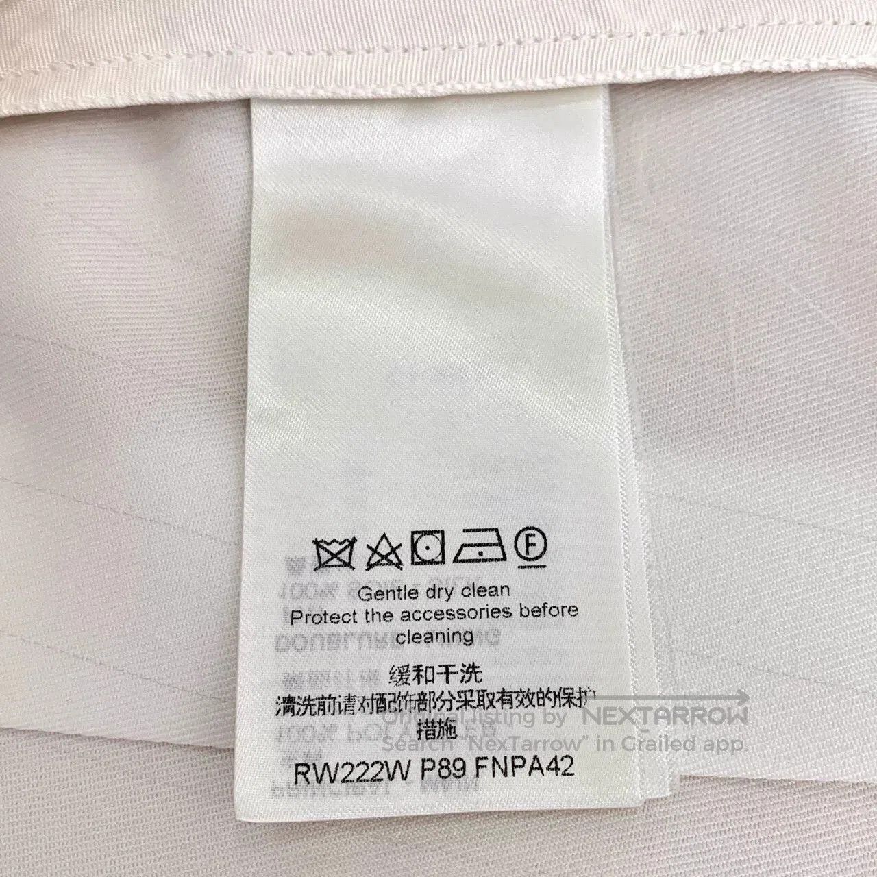 Louis Vuitton Louis Vuitton Logo Silk Blend White Pleated Skirt. Size 37" - 7 Thumbnail