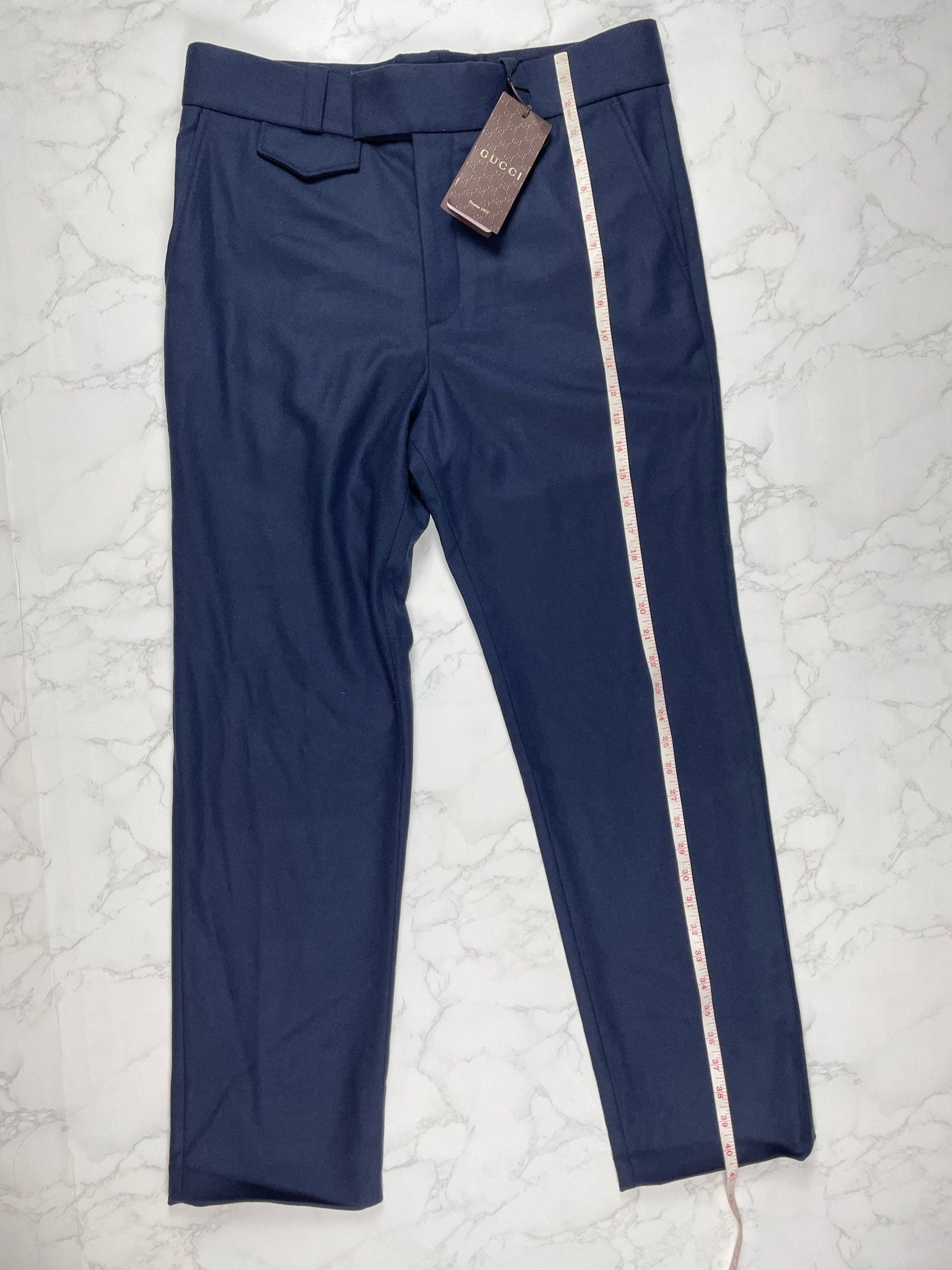 Gucci 🔥75% OFF🔥 [SALE] Gucci Navy Wool Casual Pants Size US 32 / EU 48 - 4 Thumbnail