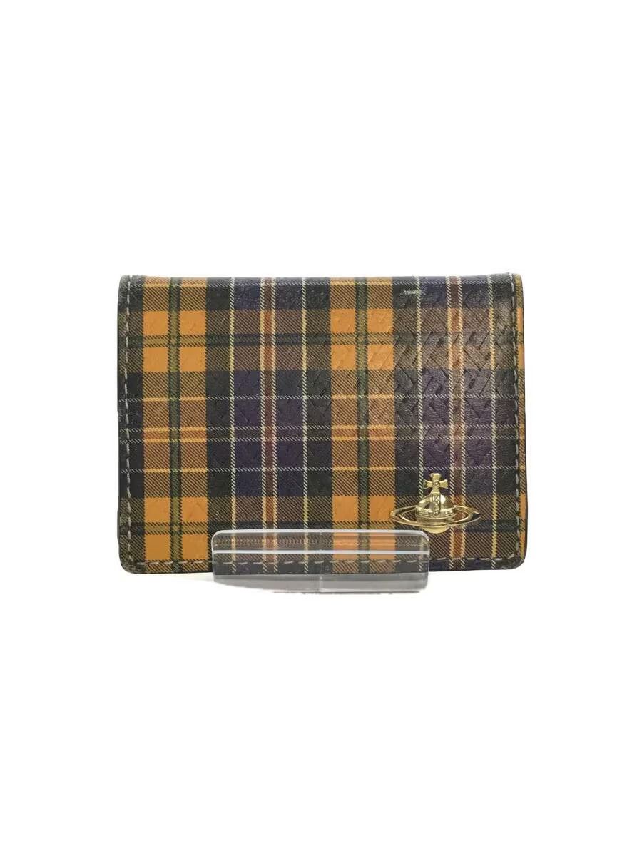 Vivienne Westwood Plaid Leather Coin Wallet Size ONE SIZE - 1 Thumbnail