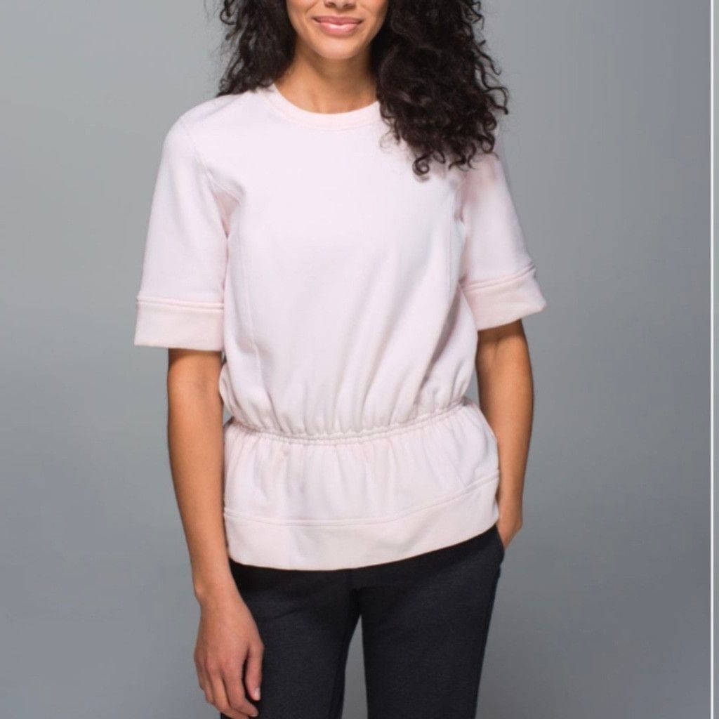 Lululemon Lululemon Peplum PulloverNeutral Blush Size 4 Size S / US 4 / IT 40 - 2 Thumbnail