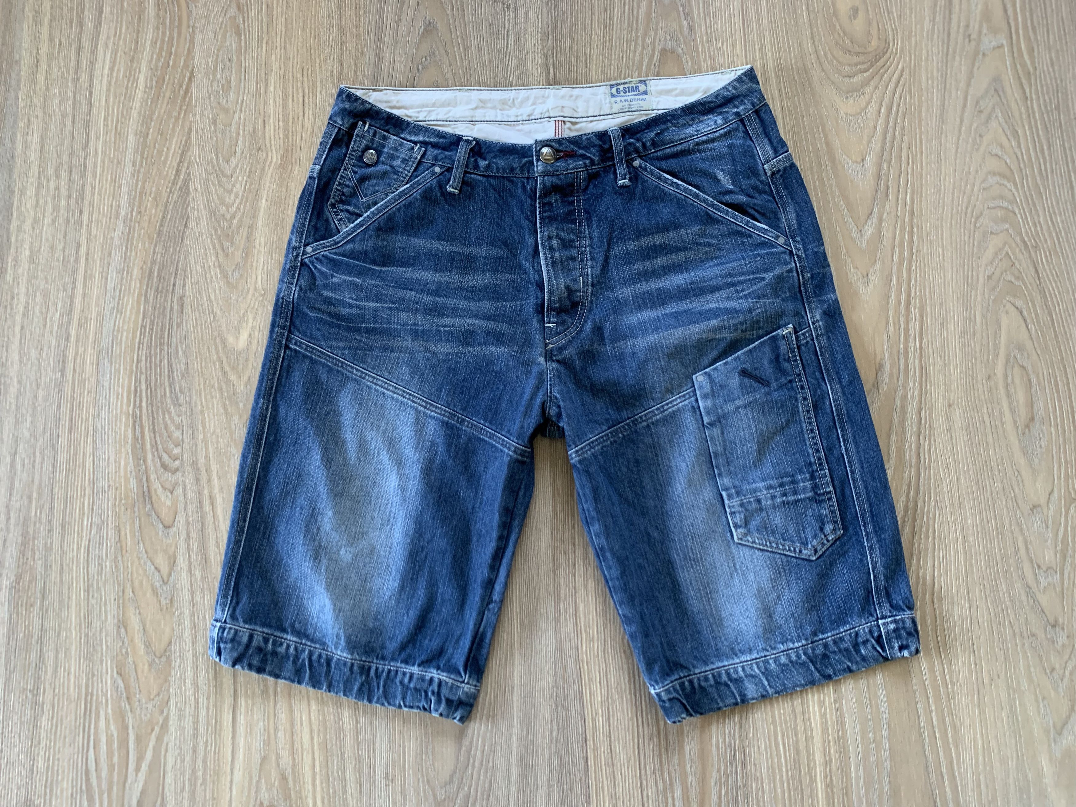 G-Star × Vintage G Star Raw NE 5620 Loose Denim Shorts Size US 34 / EU 50 - 2 Thumbnail