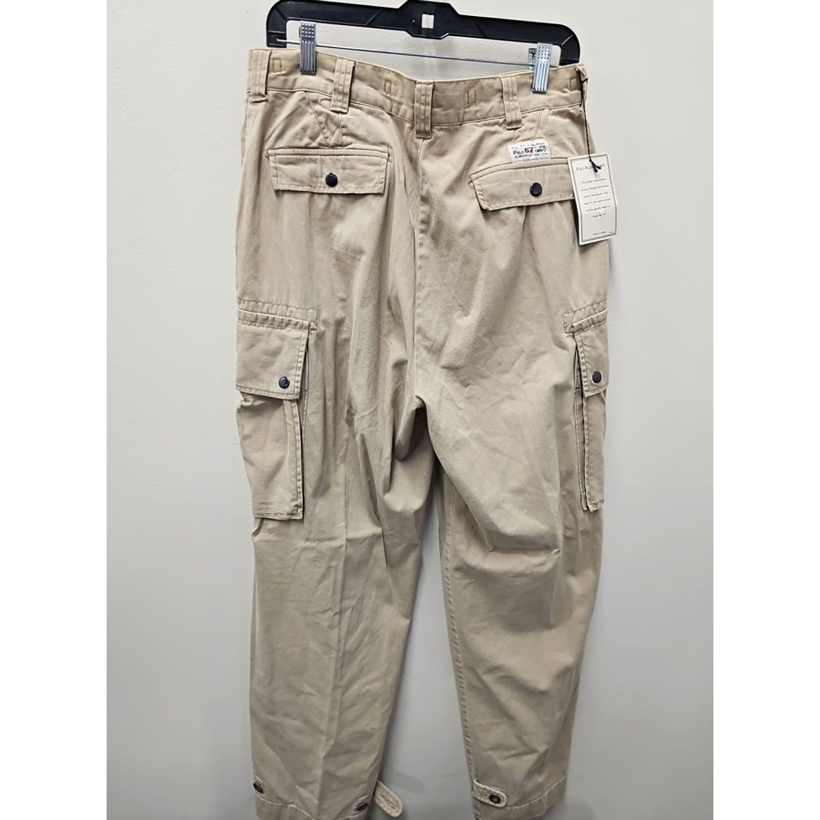 Polo Ralph Lauren VINTAGE Polo Ralph Lauren Briggs Fatigue Khaki Cargo Chino Pants 34x32 Deadstock New Size US S / EU 44-46 / 1 - 4 Thumbnail