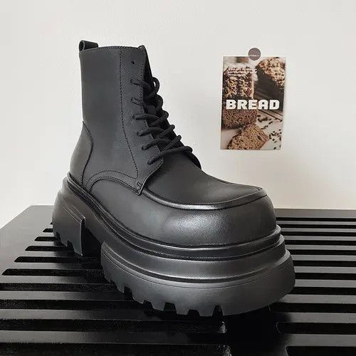 VIBE Classic Black Leather Boots Size US 8 / EU 41 - 4 Thumbnail