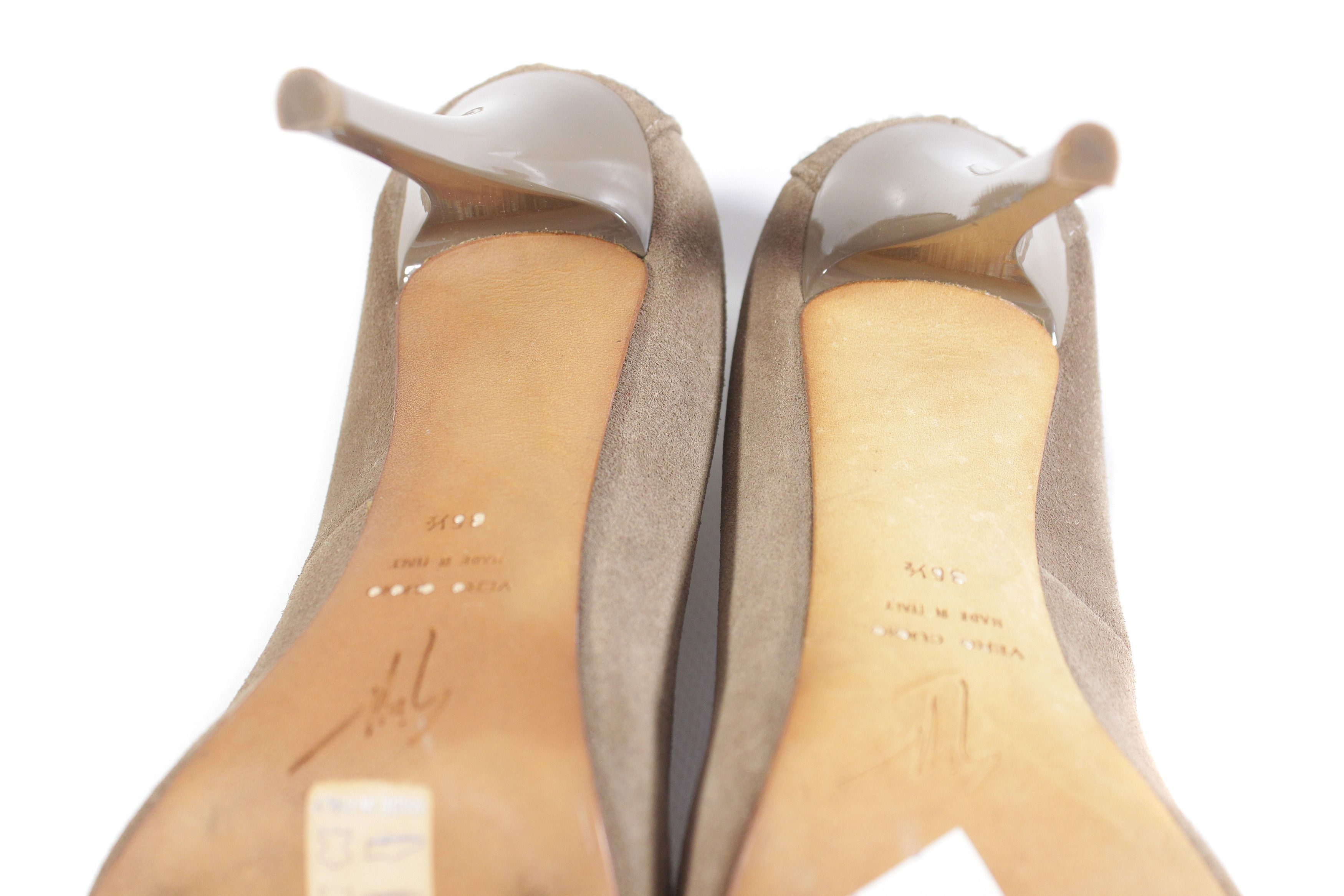 Giuseppe Zanotti Suede Rhinestones Heels Size US 6.5 / IT 36.5 - 8 Thumbnail