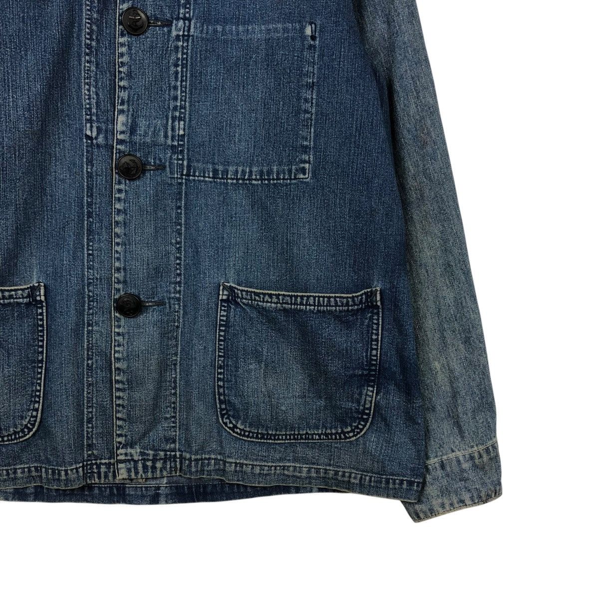 Blue Blue Japan 🔥VINTAGE DENIM JACKET DENIM PATCHWORK BLUE BLUE JAPAN Size US M / EU 48-50 / 2 - 6 Thumbnail