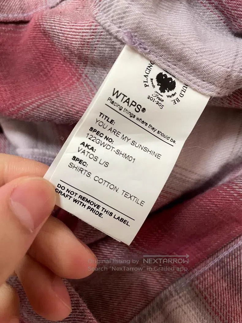 Wtaps Wtaps Magenta red long-sleeve shirt Size US M / EU 48-50 / 2 - 8 Thumbnail