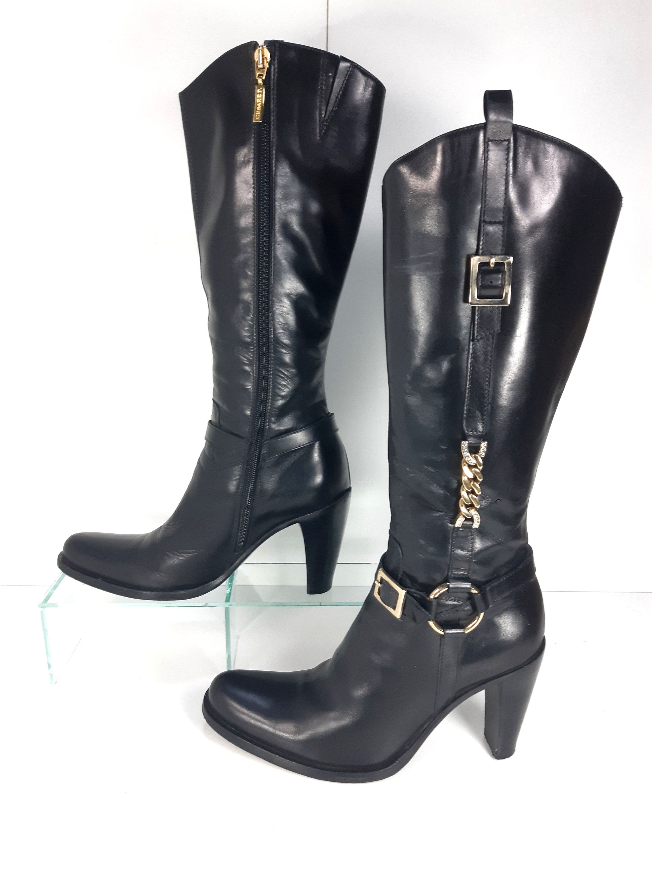 Paciotti CESARE PACIOTTI Italy Leather Boots size eu36 Size US 6 / IT 36 - 2 Thumbnail