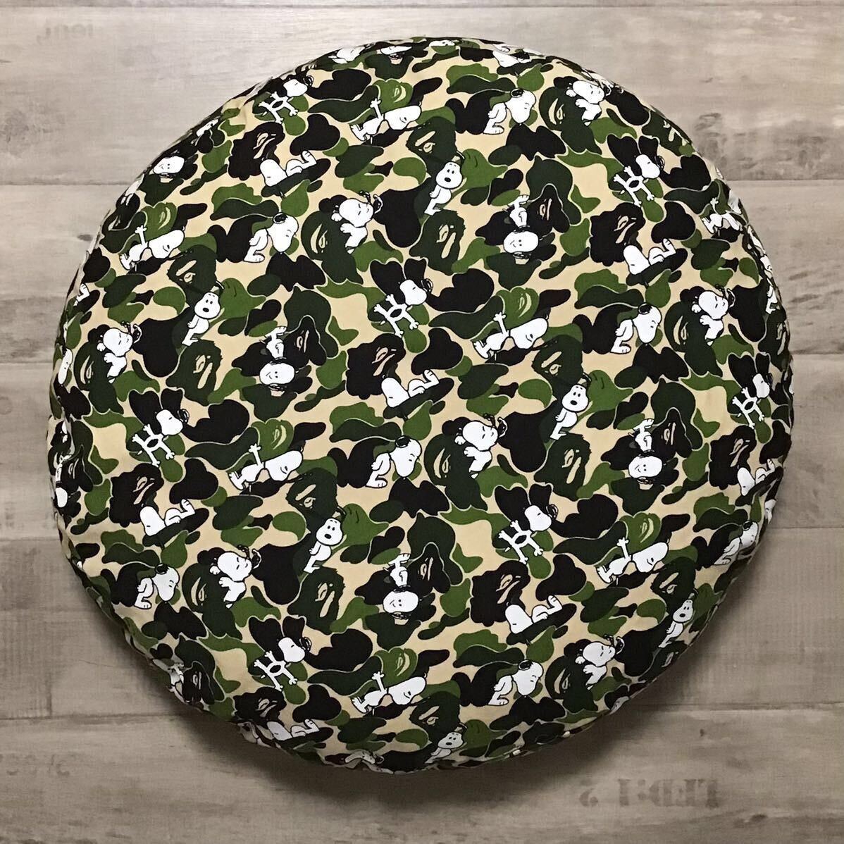 Bape × Peanuts BAPE × Snoopy ABC camo green Big Cushion a bathing ape Size ONE SIZE - 6 Thumbnail