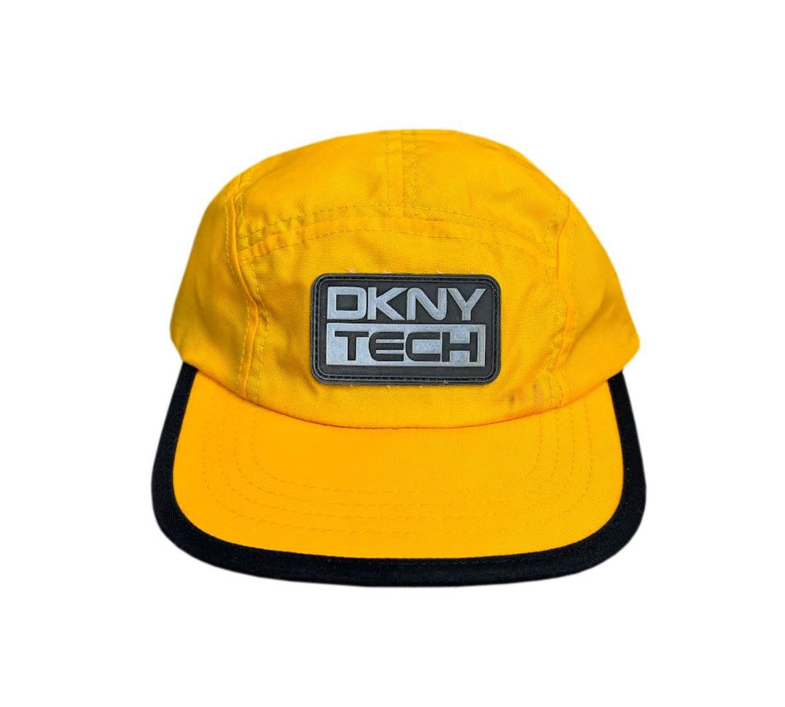 DKNY Vintage DKNY Tech Yellow Nylon Hat Size ONE SIZE - 1 Thumbnail