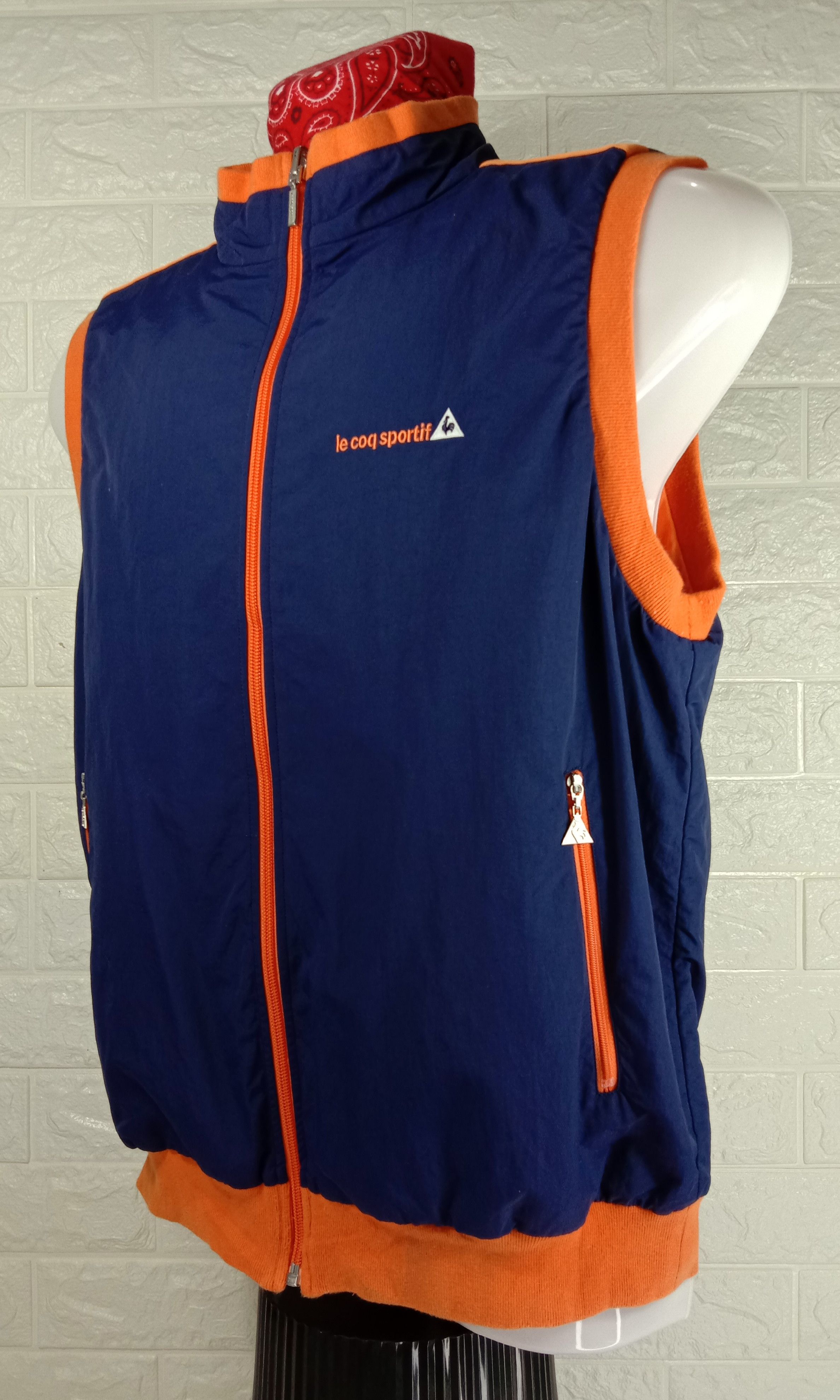 Le Coq Sportif Vintage LE COQ SPORTIF Golf Collection Reversible Vest Size US M / EU 48-50 / 2 - 4 Thumbnail