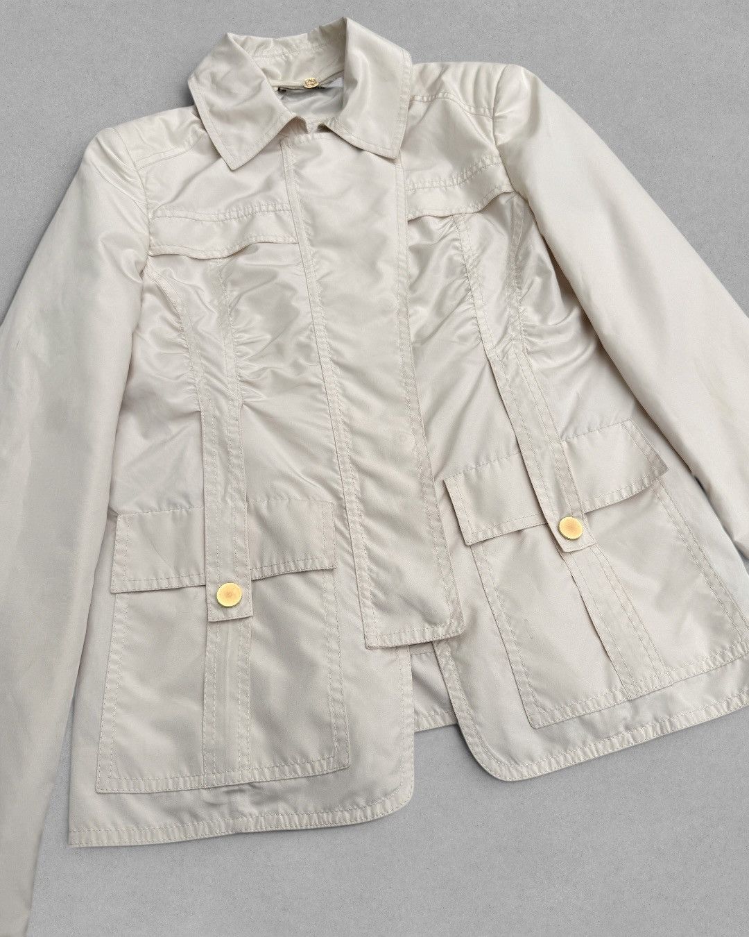 Gucci SS 2004 Gucci By Tom Ford Military Biker Windbreaker Jacket Size M / US 6-8 / IT 42-44 - 17 Thumbnail